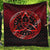 Viking Quilt - Vegvisir Nordic Viking Rune - Red Version Quilt RLT12 - Wonder Print Shop