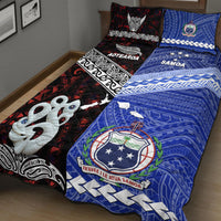 New Zealand and Samoa Quilt Bed Set Together Red LT8 - Wonder Print Shop