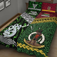 New Zealand and Vanuatu Quilt Bed Set Together Green LT8 - Wonder Print Shop