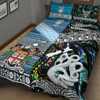 New Zealand and Fiji Quilt Bed Set Together Paua Shell LT8 - Wonder Print Shop