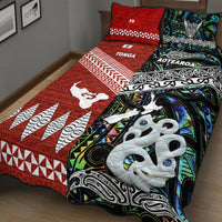 New Zealand and Tonga Quilt Bed Set Together Paua Shell LT8 - Wonder Print Shop