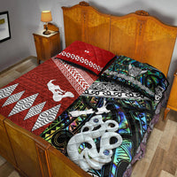 New Zealand and Tonga Quilt Bed Set Together Paua Shell LT8 - Wonder Print Shop