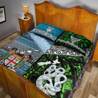 New Zealand and Fiji Quilt Bed Set Together Green LT8 - Wonder Print Shop