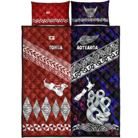 New Zealand and Tonga Quilt Bed Set Together Purple LT8 - Wonder Print Shop
