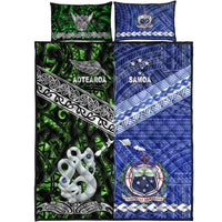 New Zealand and Samoa Quilt Bed Set Together Green LT8 - Wonder Print Shop