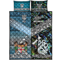New Zealand and Fiji Quilt Bed Set Together Paua Shell LT8 - Wonder Print Shop
