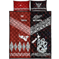 New Zealand and Tonga Quilt Bed Set Together Red LT8 - Wonder Print Shop