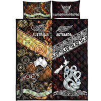 New Zealand Maori Aotearoa and Australia Aboriginal Quilt Bed Set Together Red LT8 - Wonder Print Shop