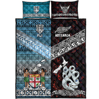 New Zealand and Fiji Quilt Bed Set Together Red LT8 - Wonder Print Shop
