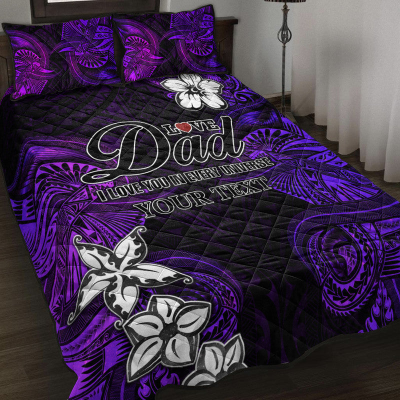 custom-personalised-polynesian-fathers-day-quilt-bed-set-i-love-you-in-every-universe-purple