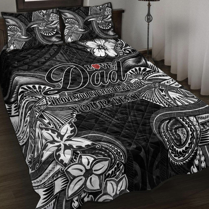 custom-personalised-polynesian-fathers-day-quilt-bed-set-i-love-you-in-every-universe-black