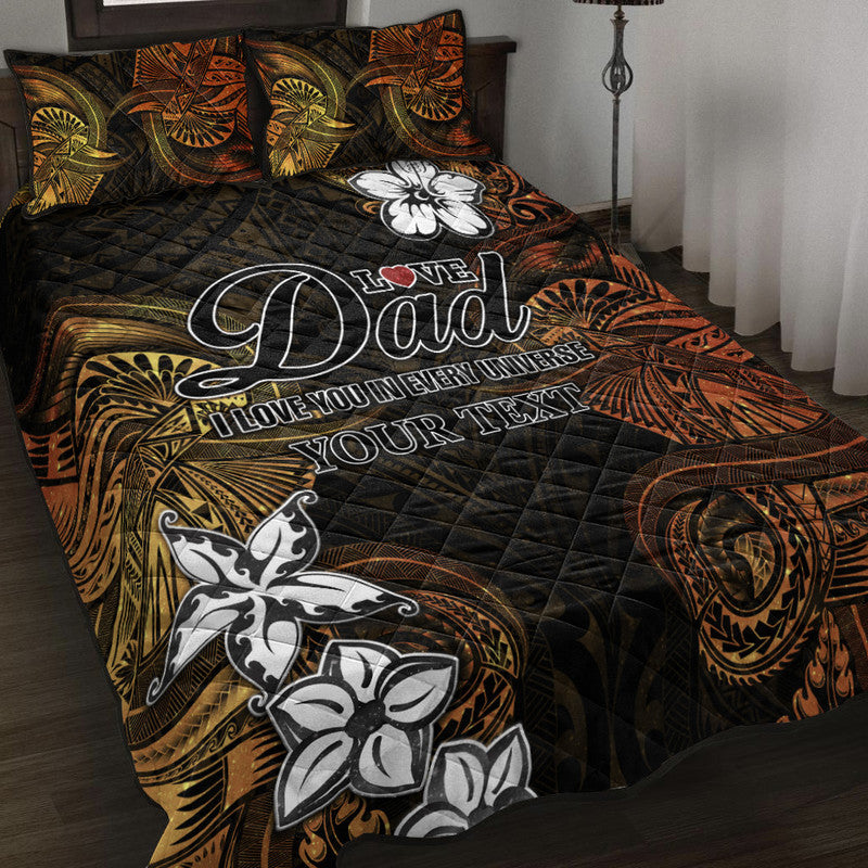 custom-personalised-polynesian-fathers-day-quilt-bed-set-i-love-you-in-every-universe-gold