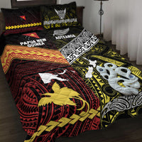 New Zealand and Papua New Guinea Quilt Bed Set Together Yellow LT8 - Wonder Print Shop