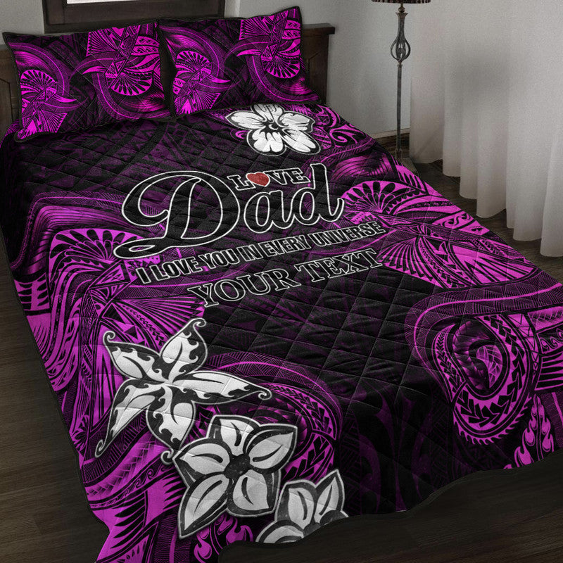 custom-personalised-polynesian-fathers-day-quilt-bed-set-i-love-you-in-every-universe-pink