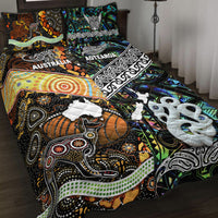 New Zealand Maori Aotearoa and Australia Aboriginal Quilt Bed Set Together Paua Shell LT8 - Wonder Print Shop