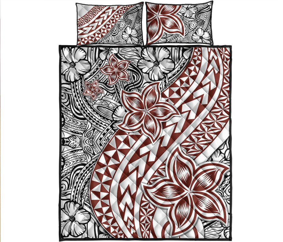 Traditional Polynesian Tribal Tattoo Retro Quilt Bed Set - Wonder Print Shop