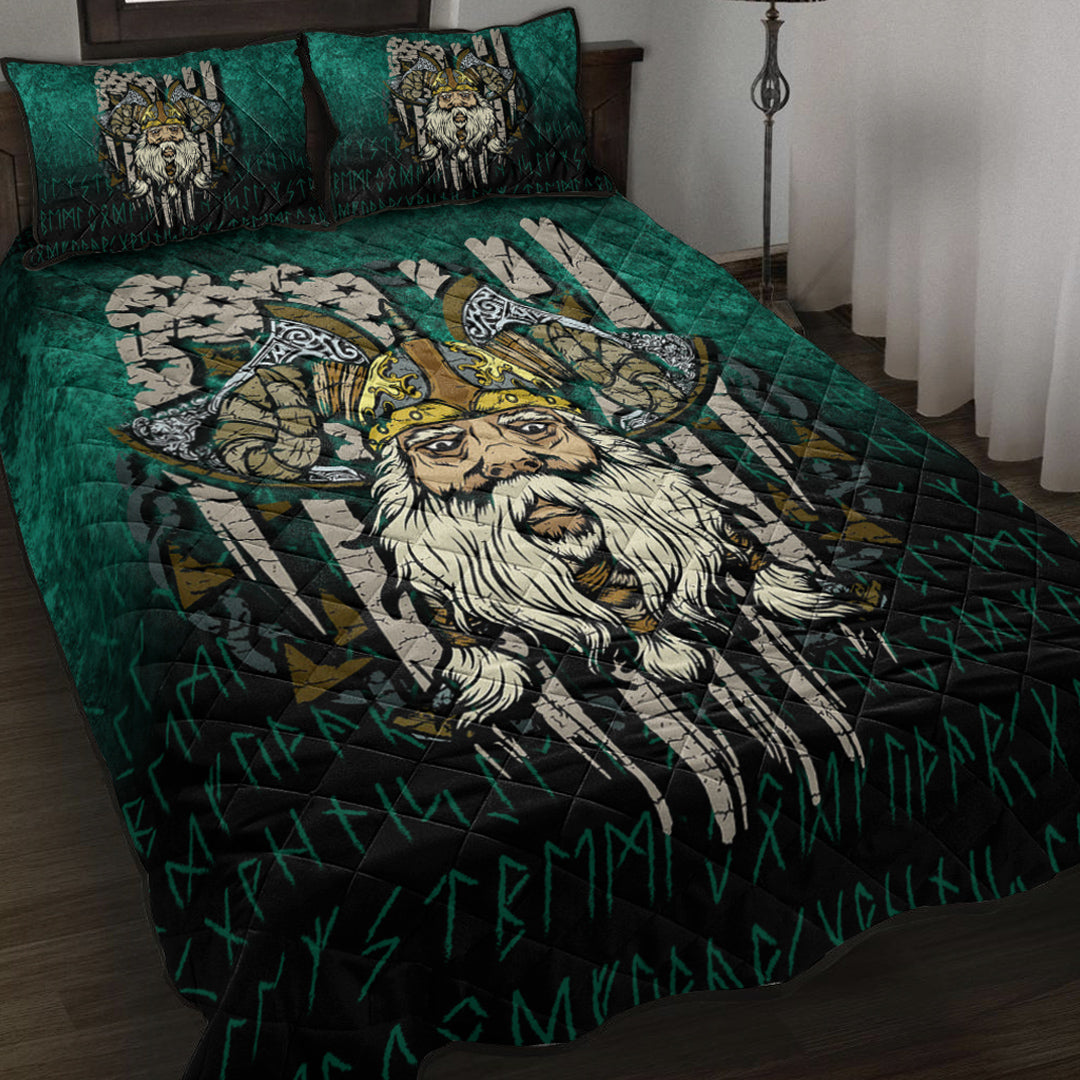 Viking Quilt Bed Set - America Odin Quilt Bed Set RLT12 - Wonder Print Shop