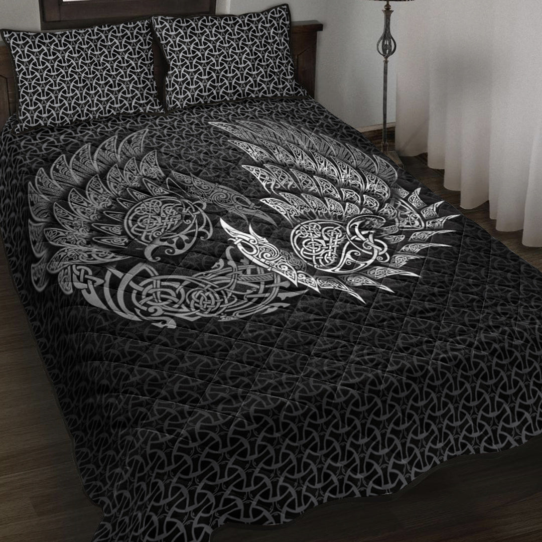 Viking Quilt Bed Set - Ragnarok Huginn Muninn - Special Version Quilt Bed Set RLT12 - Wonder Print Shop