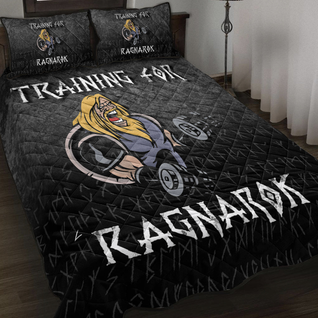 Viking Quilt Bed Set - Training For Ragnarok Quilt Bed Set RLT12 - Wonder Print Shop