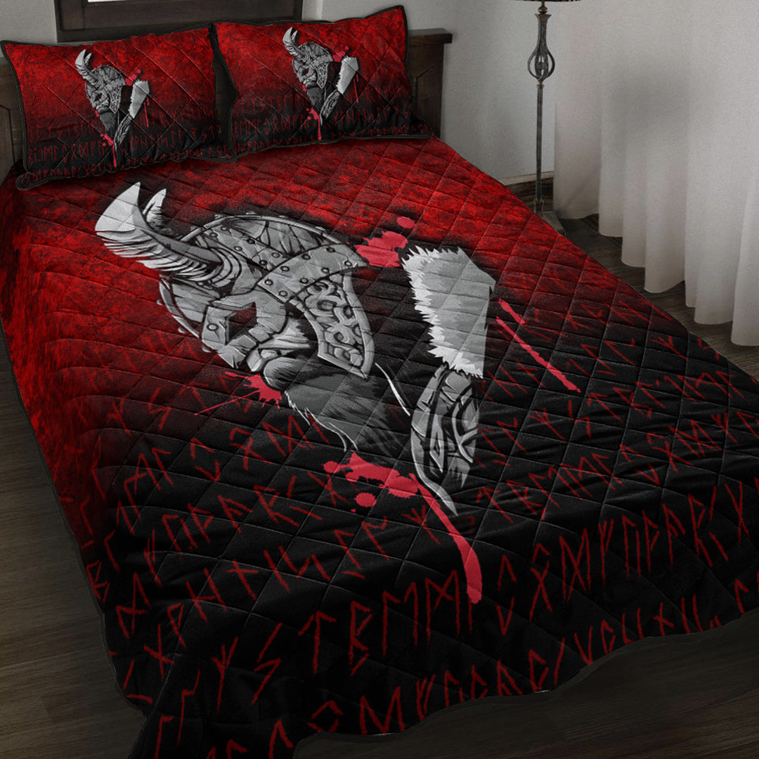Viking Quilt Bed Set - Viking Nordic Odin Quilt Bed Set RLT12 - Wonder Print Shop