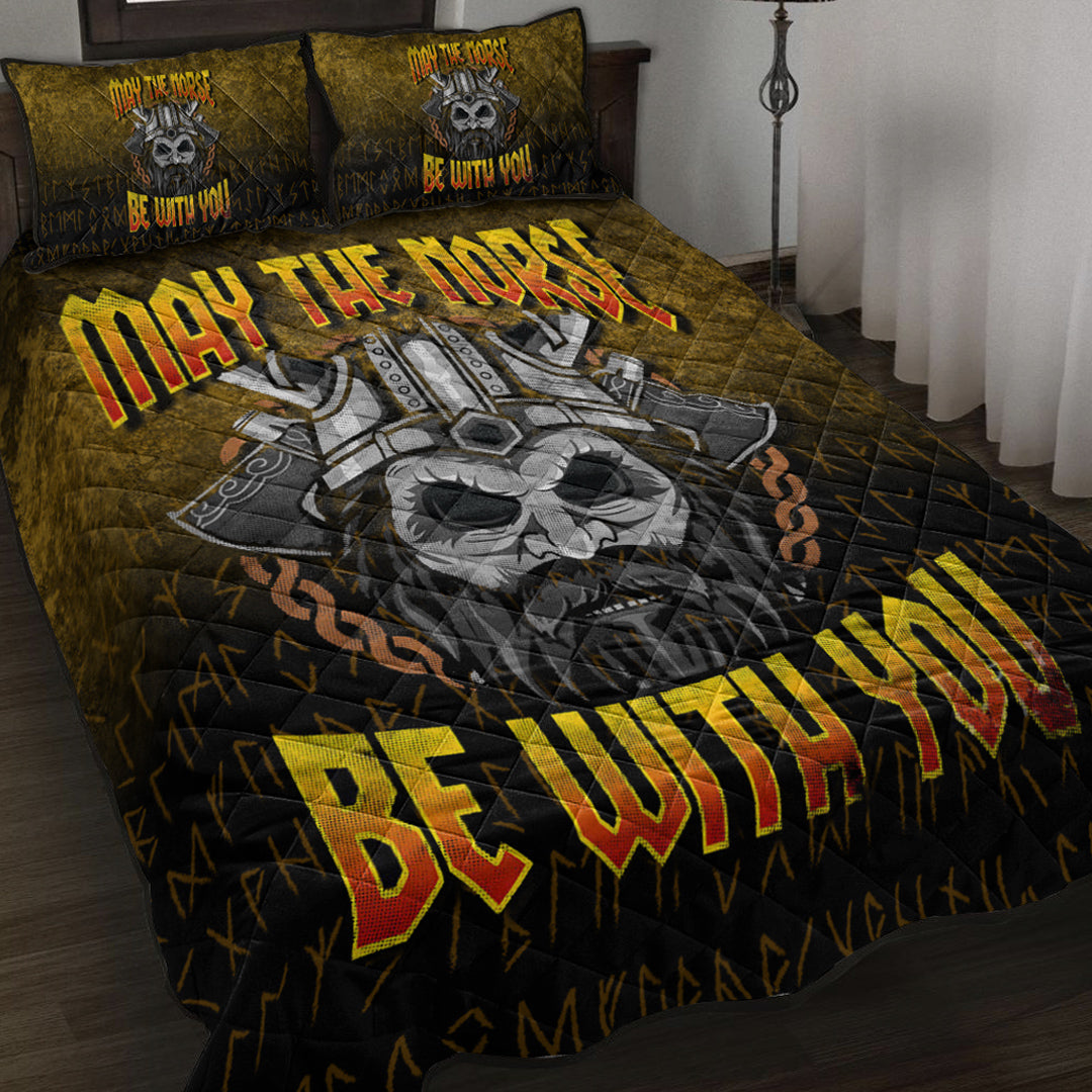 Viking Quilt Bed Set - May The Norse Be With You Quilt Bed Set RLT12 - Wonder Print Shop