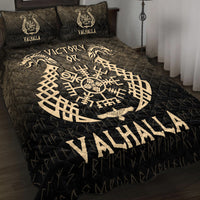 Wonder Print Shop Quilt Bed Set - Victory or Valhalla - Gold Version Quilt Bed Set RLT12 - Wonder Print Shop