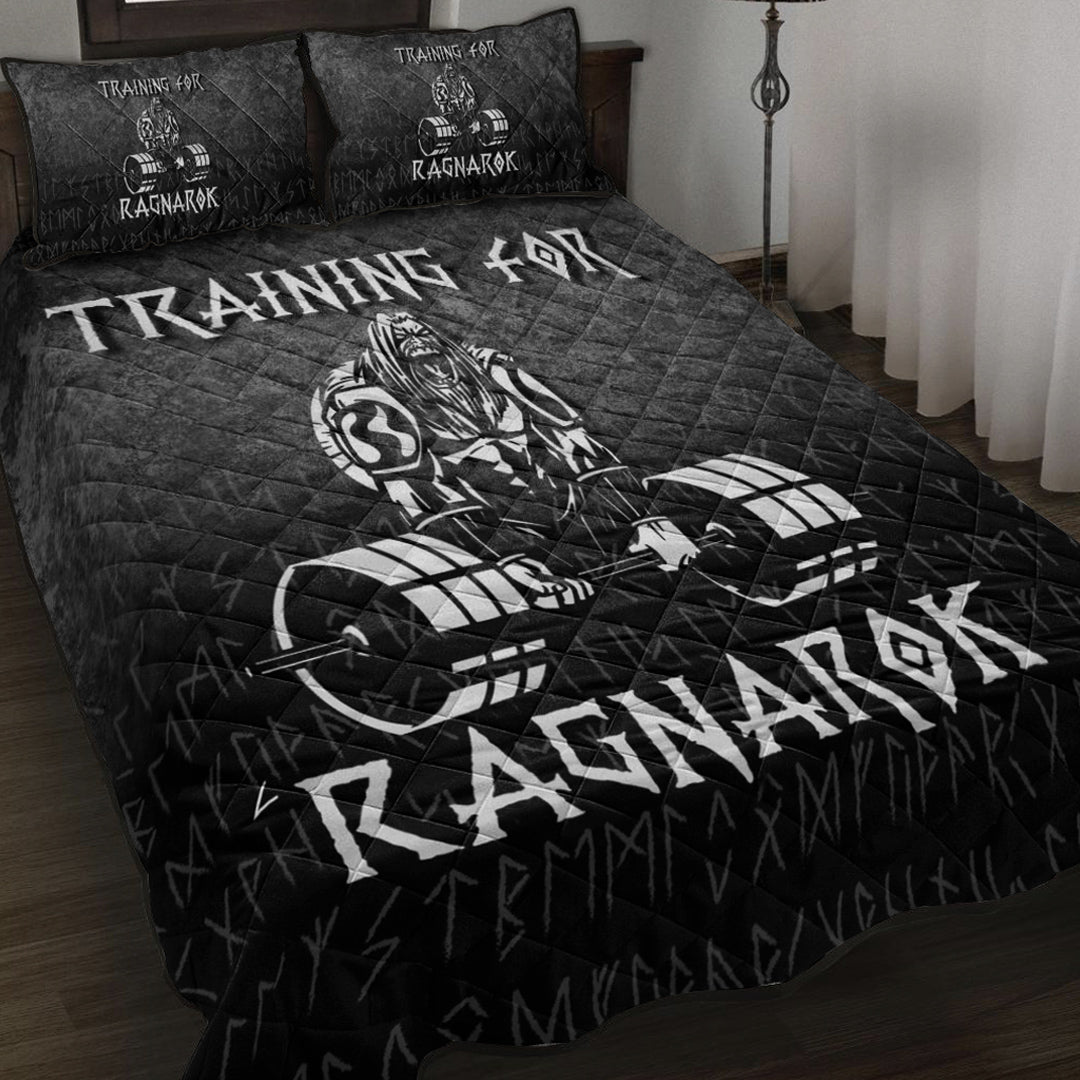 Viking Quilt Bed Set - Training For Ragnarok Quilt Bed Set RLT12 - Wonder Print Shop