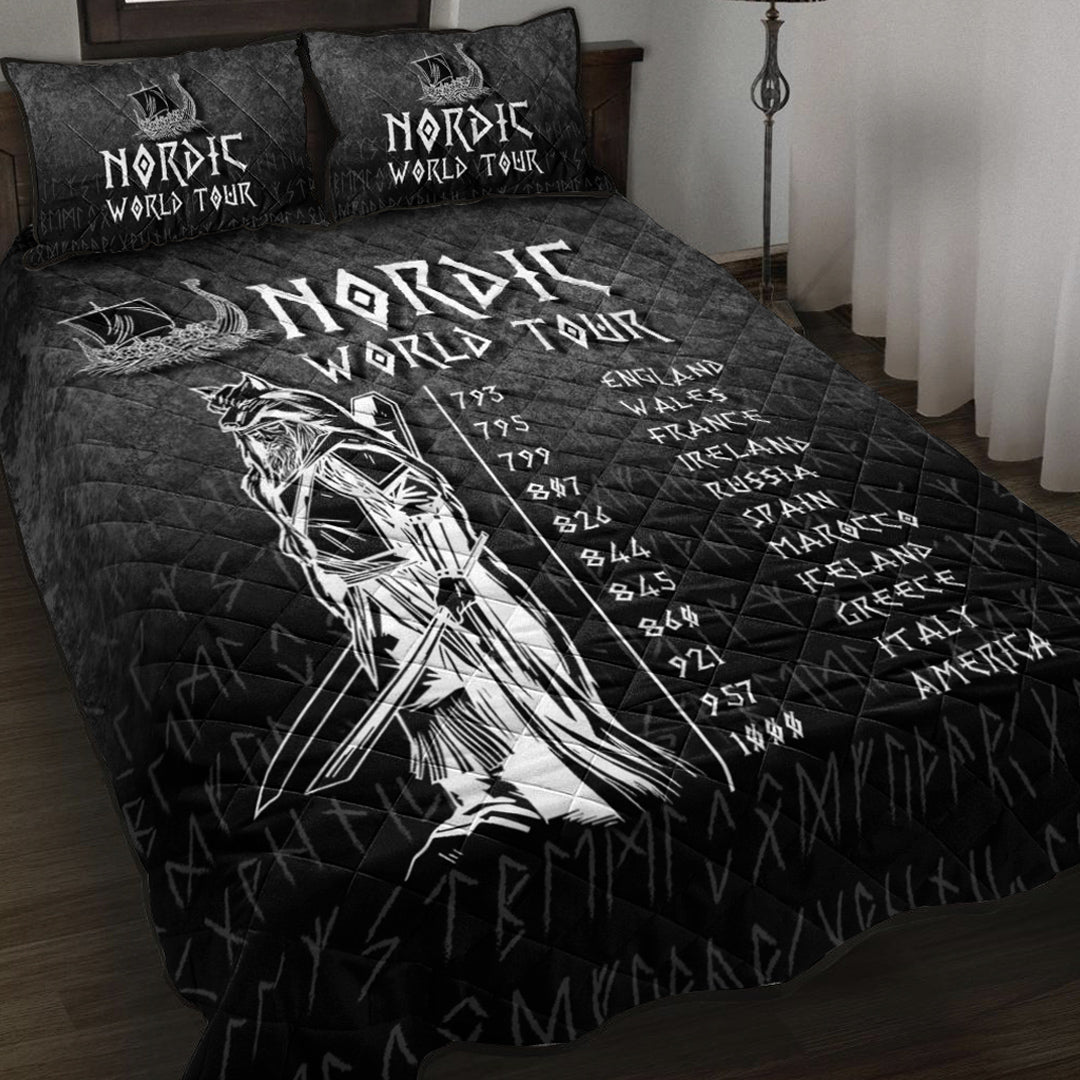 Viking Quilt Bed Set - Nordic World Tour Quilt Bed Set RLT12 - Wonder Print Shop