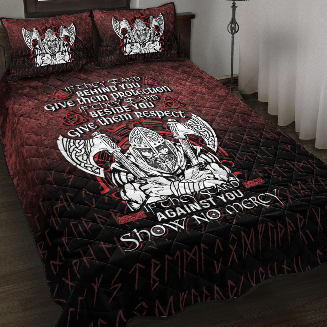Wonder Print Shop Quilt Bed Set - Against You Show No Mercy Quilt Bed Set RLT12 - Wonder Print Shop