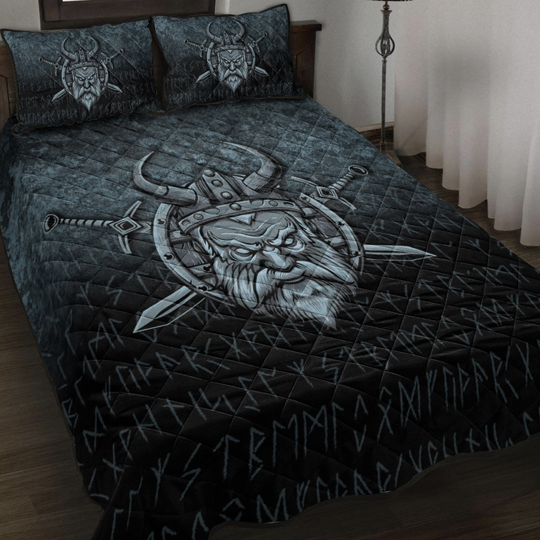 Wonder Print Shop Quilt Bed Set - Victory or Valhalla Warrior Quilt Bed Set RLT12 - Wonder Print Shop
