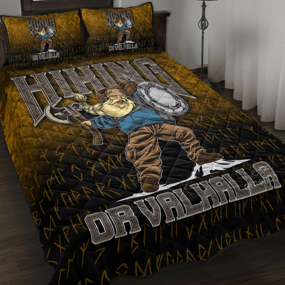 Viking Quilt Bed Set - Hiking or Valhalla Quilt Bed Set RLT12 - Wonder Print Shop