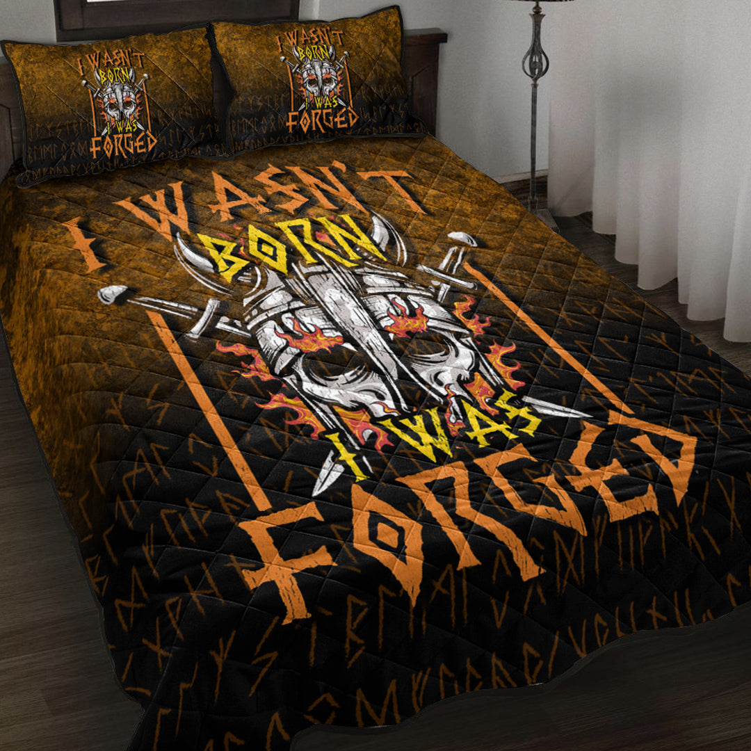 Viking Quilt Bed Set - I Wasn t Born - I Was Forged Quilt Bed Set RLT12 - Wonder Print Shop