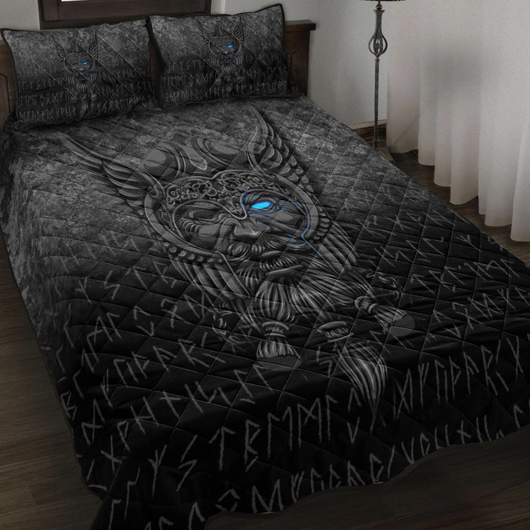 Viking Quilt Bed Set - Viking Odin Allfather In Asgard - Special Version Quilt Bed Set RLT12 - Wonder Print Shop