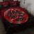 Viking Quilt Bed Set - Vegvisir Nordic Viking Rune - Red Version Quilt Bed Set RLT12 - Wonder Print Shop