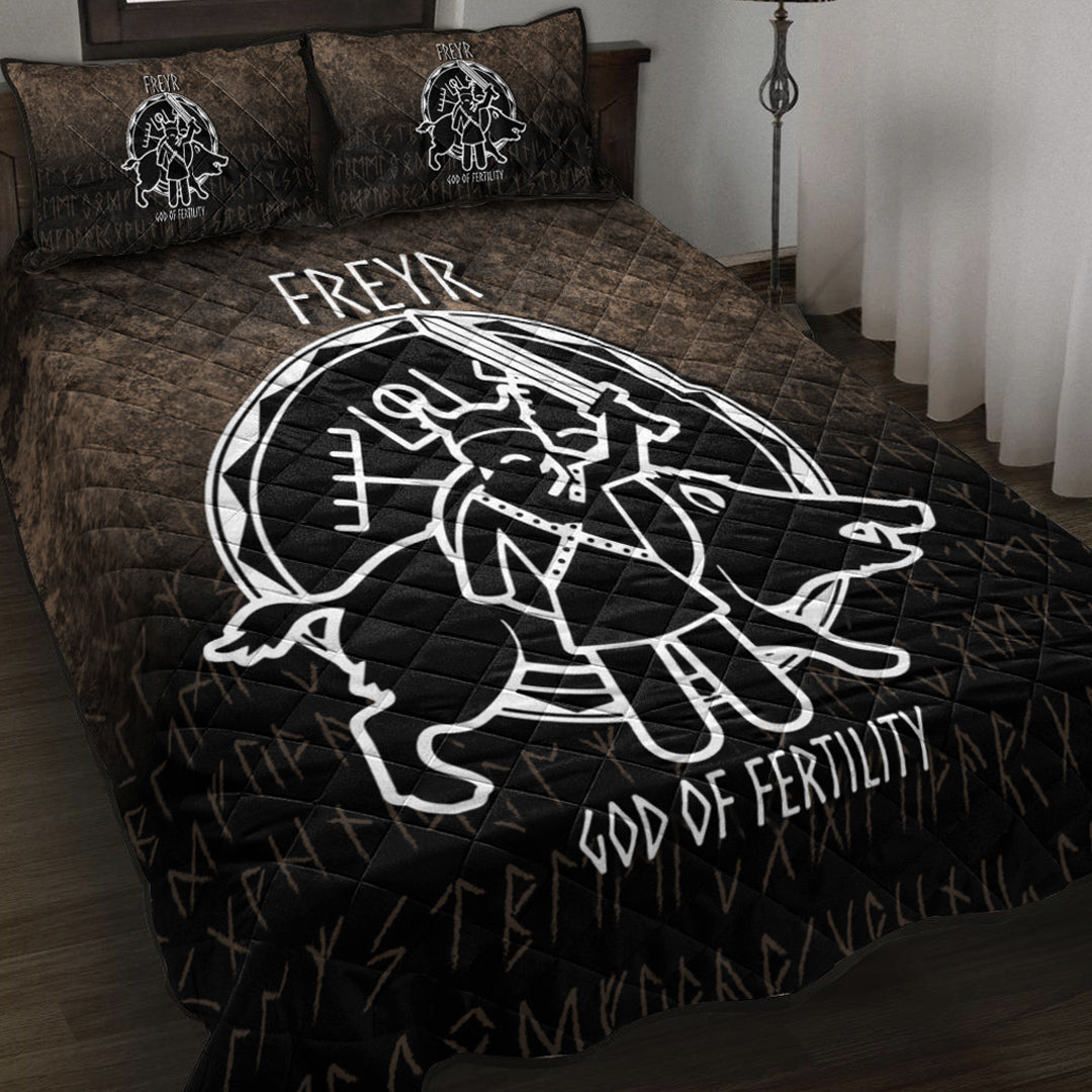 Wonder Print Shop Quilt Bed Set - Freyr God Of Fertility Quilt Bed Set RLT12 - Wonder Print Shop