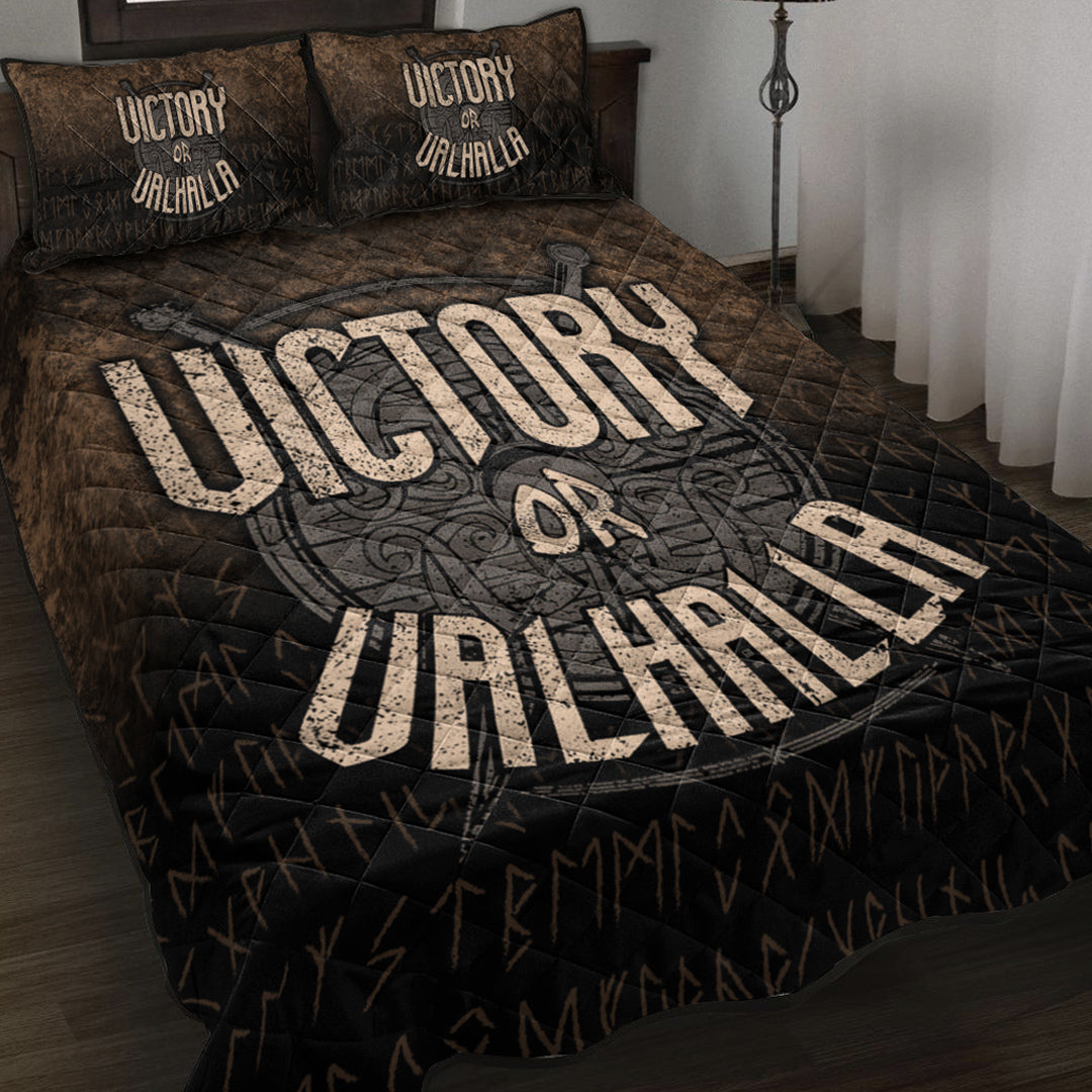 Wonder Print Shop Quilt Bed Set - Victory or Valhalla Quilt Bed Set RLT12 - Wonder Print Shop