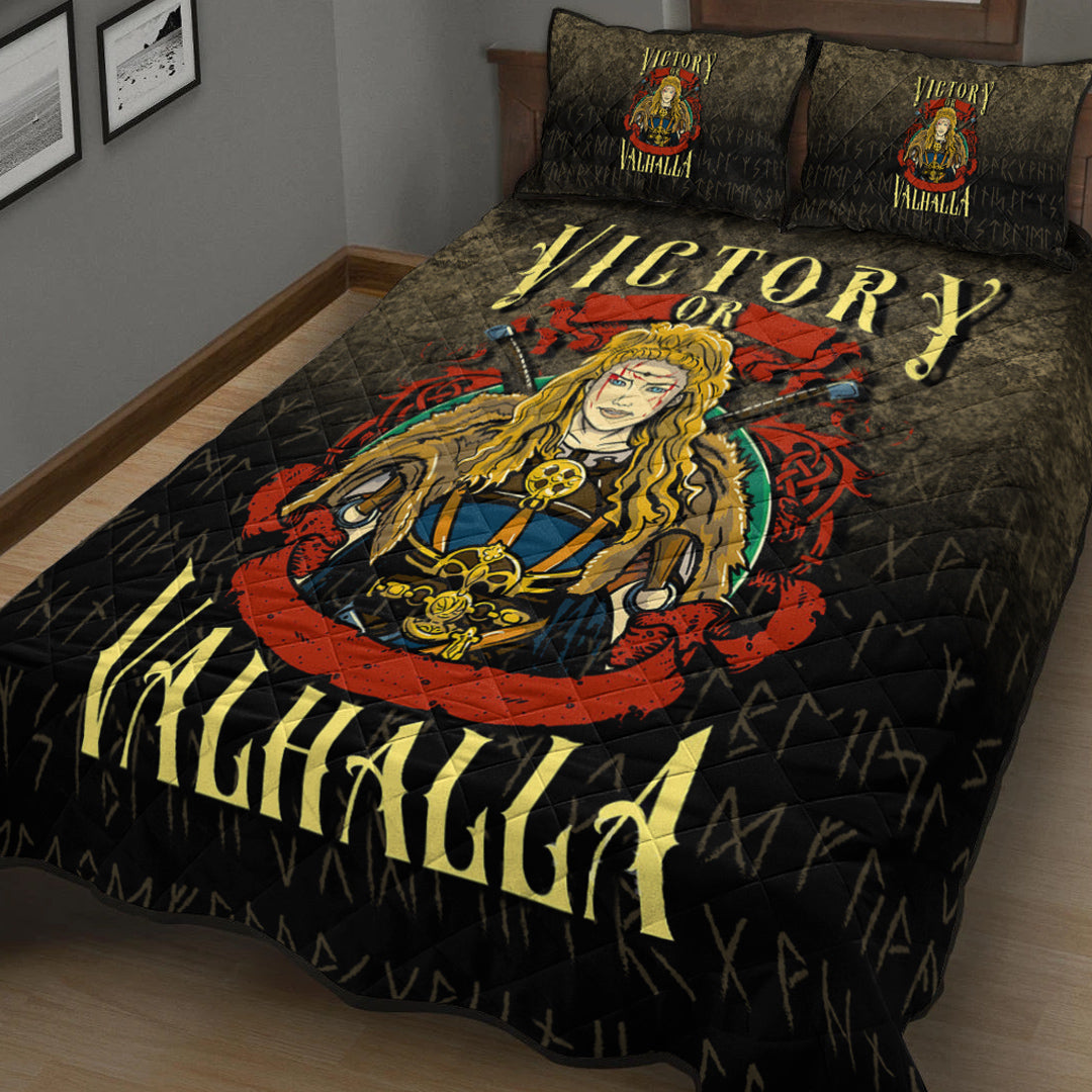 Wonder Print Shop Quilt Bed Set - Victory or Valhalla Quilt Bed Set RLT12 - Wonder Print Shop