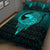 Viking Quilt Bed Set - Viking Norse Wolf - Cyan Version Quilt Bed Set RLT12 - Wonder Print Shop