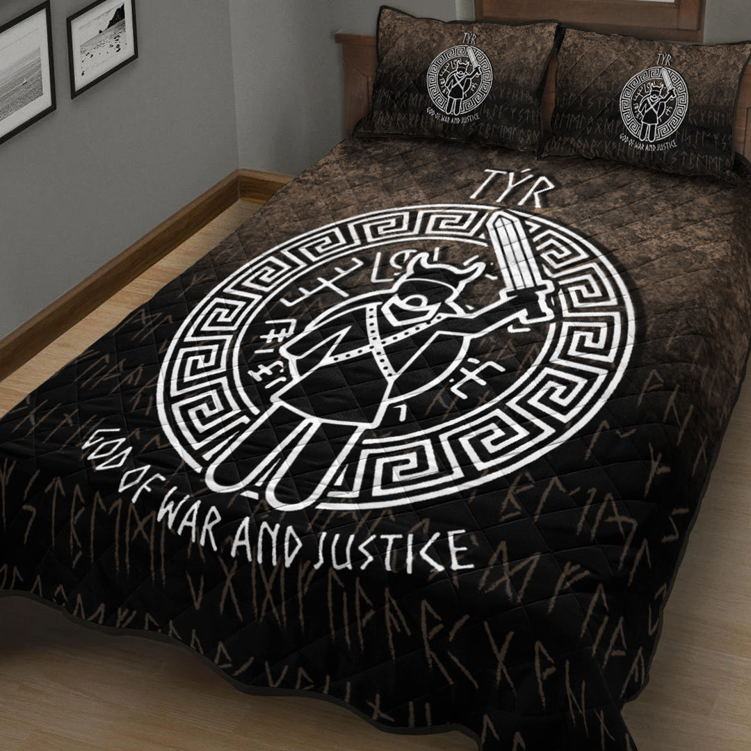Wonder Print Shop Quilt Bed Set - Tyr God Of War and Justice Quilt Bed Set RLT12 - Wonder Print Shop