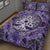 Viking Quilt Bed Set - Tree Of Life with Triquetra Amethyst and Silver Quilt Bed Set RLT12 - Wonder Print Shop