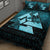 Viking Quilt Bed Set - Huginn Muninn Ravens from Odin Viking - Cyan Version Quilt Bed Set RLT12 - Wonder Print Shop