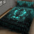 Viking Quilt Bed Set - Nordic Warrior Valhalla Norse - Cyan Version Quilt Bed Set RLT12 - Wonder Print Shop