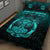 Viking Quilt Bed Set - Vikings Ravens Mjolnir - Cyan Version Quilt Bed Set RLT12 - Wonder Print Shop