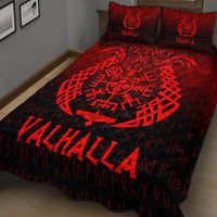 Wonder Print Shop Quilt Bed Set - Victory or Valhalla - Red Version Quilt Bed Set RLT12 - Wonder Print Shop