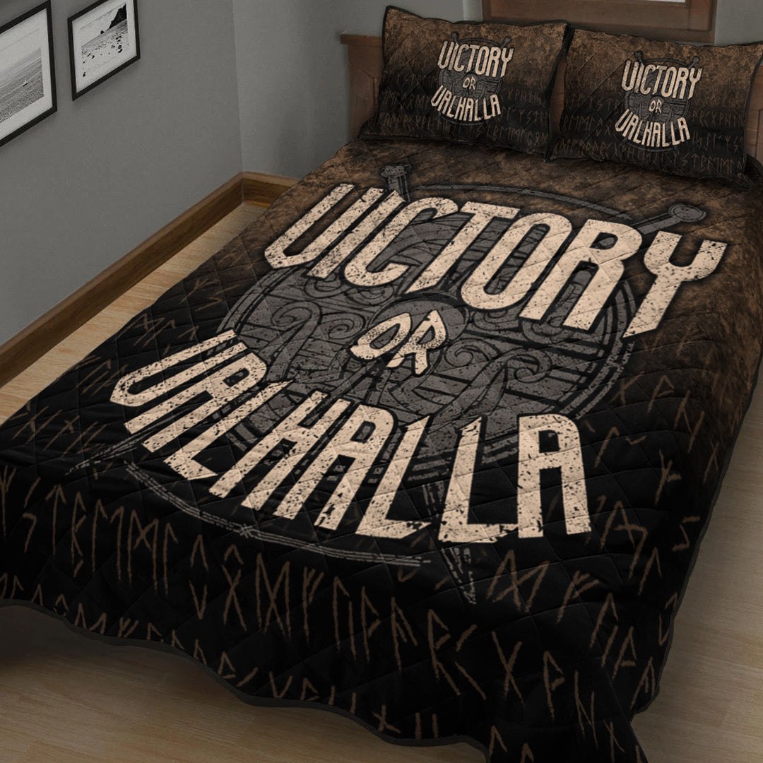 Wonder Print Shop Quilt Bed Set - Victory or Valhalla Quilt Bed Set RLT12 - Wonder Print Shop