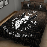 Wonder Print Shop Quilt Bed Set - Odin God Of War and Death Quilt Bed Set RLT12 - Wonder Print Shop