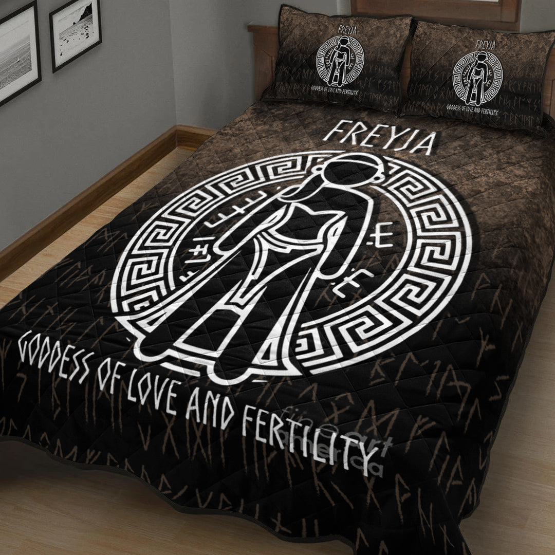 Wonder Print Shop Quilt Bed Set - Freyja the Goddess of Love and Fertility Quilt Bed Set RLT12 - Wonder Print Shop