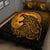 Viking Quilt Bed Set - Fenrir Viking 3D Tattoo - Gold Version Quilt Bed Set RLT12 - Wonder Print Shop