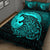 Viking Quilt Bed Set - Fenrir Viking 3D Tattoo - Cyan Version Quilt Bed Set RLT12 - Wonder Print Shop
