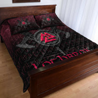 Viking Quilt Bed Set - Ragnar Lothbrok - Ragnar Lodbrok - Viking Warrior - Red Version Quilt Bed Set RLT12 - Wonder Print Shop